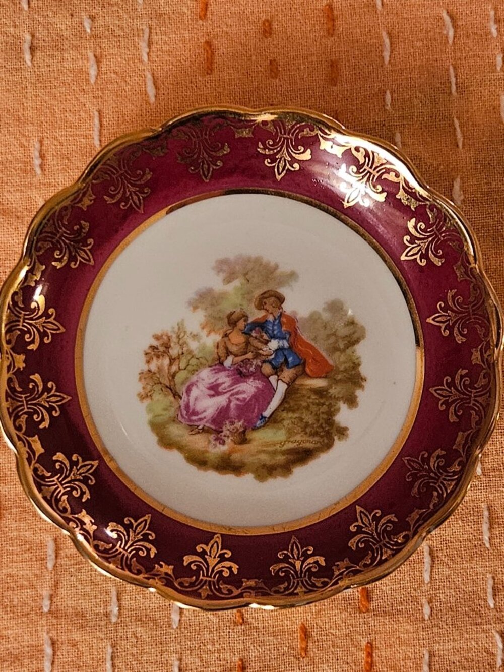 Small Limoges ring plate - Vintage, Franch